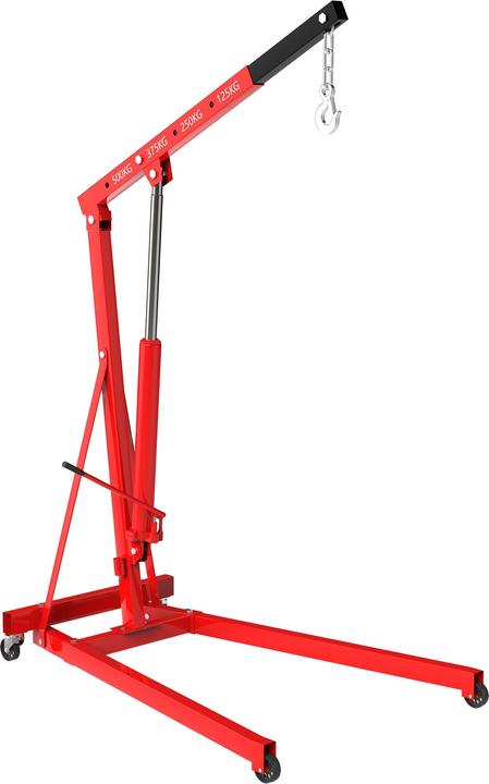 Actual product image Wiltec Workshop crane up to 500kg Motorised crane Gear crane Motorised jack Lifting crane Lazy crane