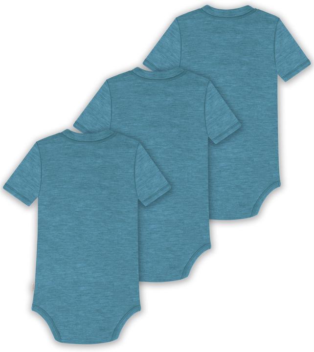Produktbild Normani 3er Set Baby Merino Kurzarmbody „Tihoi" - 9315 (92)