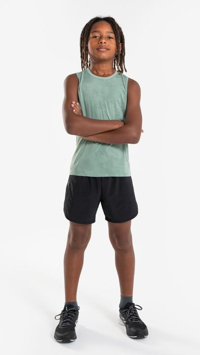 Image du produit Kiprun Débardeur running sans couture Enfant - 900 Light vert givré (140)