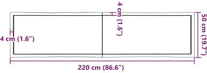 Image du produit VidaXL Aneta (220 x 50 x 4 cm)