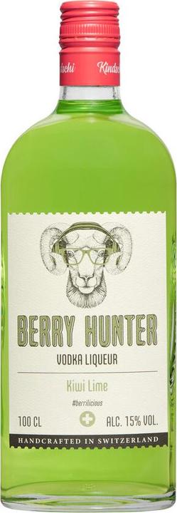 Actual product image Kindschi Berry Hunter Vodka Liqueur Kiwi Lime (6 x 100 cl)