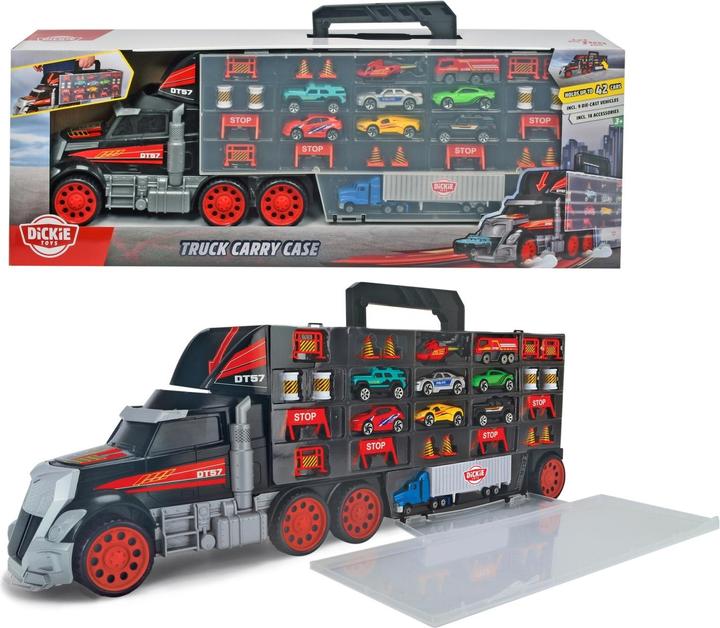Actual product image Dickie Truck/storage case with cars