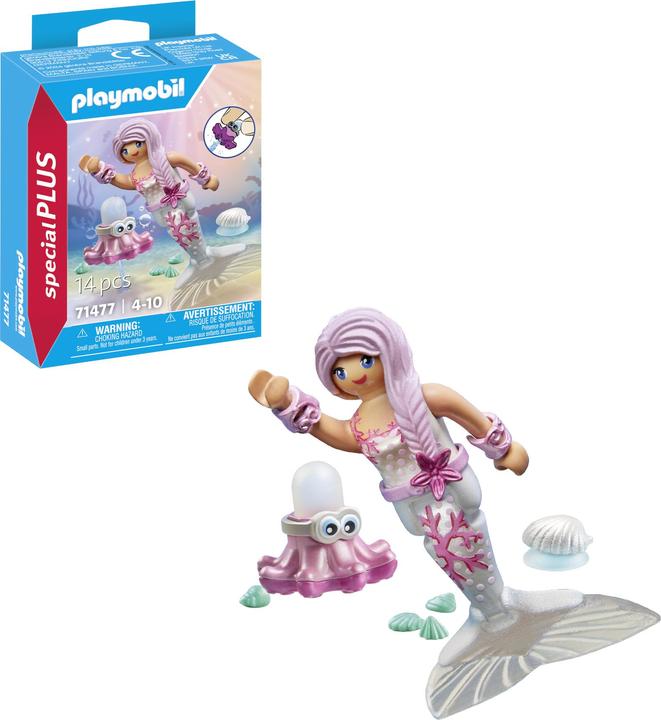 Produktbild Playmobil Meerjungfrau mit Spritzkrake (71477, Playmobil Special Plus)