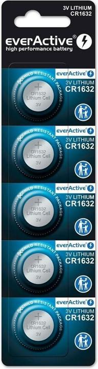 Produktbild Everactive High Performance Batterie (5 Stk., CR1632, 140 mAh)