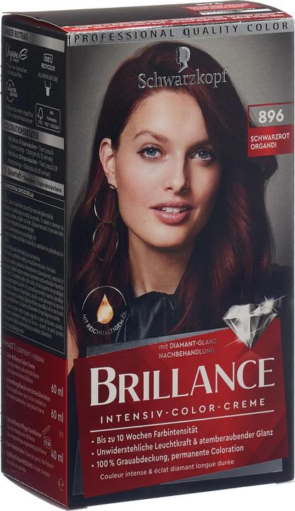 Schwarzkopf Brillance Intensiv-Color-Creme (896 schwarzrot organdi)