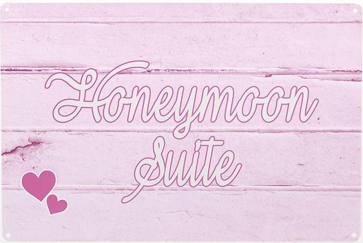Produktbild Trend Import Blechschild - Honeymoon Suite (20.5 x 0.2 x 29.5 cm)