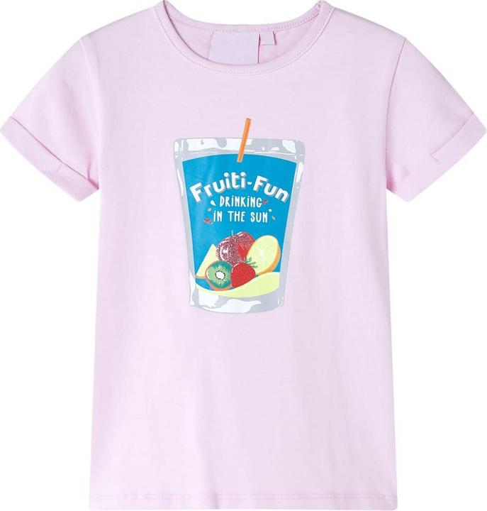 VidaXL Kinder-T-Shirt Zartrosa 140,Material: 95 % Baumwolle. 5 (140)
