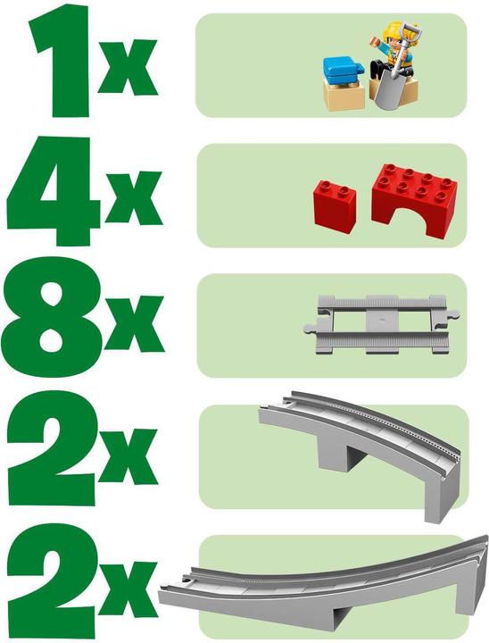 Immagine prodotto LEGO Ponte ferroviario e binari (10872)