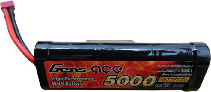 Immagine prodotto Gens Ace B-5000-8.4V-NIMH-Hump-T (T-Plug) (8.40 V, 5000 mAh)