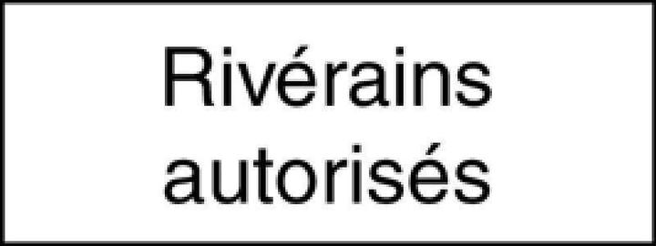 Image du produit BRW Plaque supplémentaire Riverains autorisés 10.261