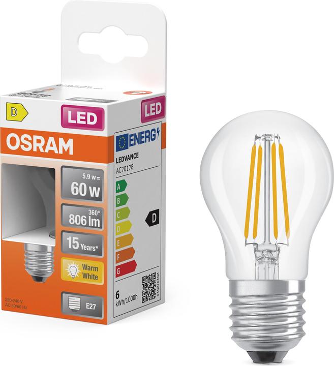 Actual product image Osram Star Classic P (E27, 60 W, 806 lm, 1 x, D)