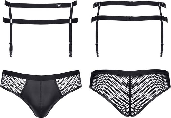 Actual product image Regnes Fetish Planet Men suspender belt with panties (L)