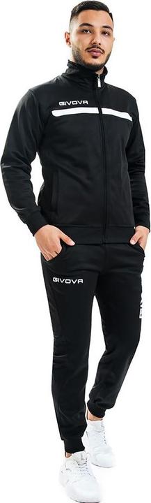 Givova Tuta One Trainingsanzug Schwarz & Weiss TT012 1003 2XS (XXS)