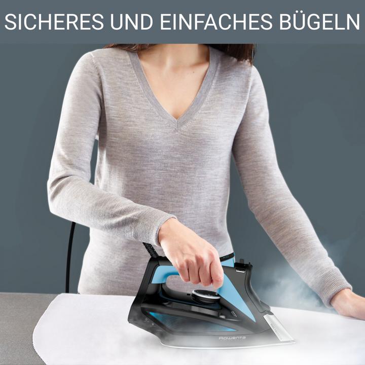 Image du produit Rowenta DW5310 Fer à vapeur Microsteam 400 HD Laser 2700 W Noir, Bleu (2700 W, 180 g/min)