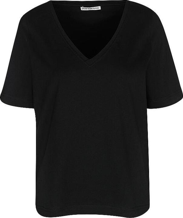 Drykorn Jersey Jacina T-Shirt V-Neck Black