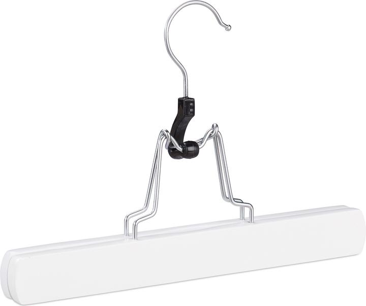 Image du produit Relaxdays Cintres pince à pantalons, en bois (12 x)