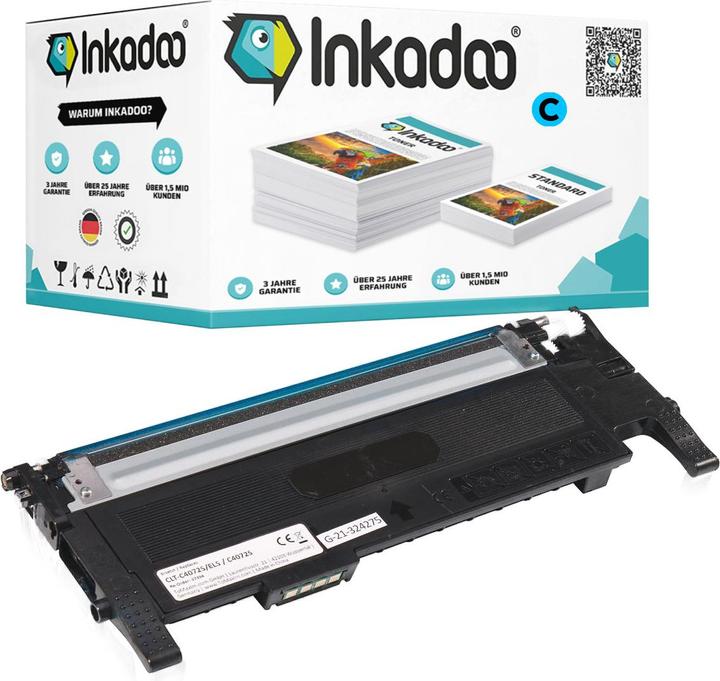 Actual product image Inkadoo Compatible toner for Samsung CLT-P4072C/ELS / P4072C CLX-3180 3185 FW 3185 CLP-325 (C)