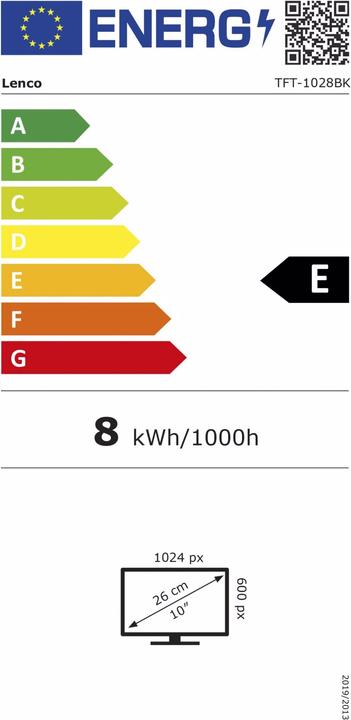 Energie-Label Lenco Tft-1028 (10", LCD, HD)