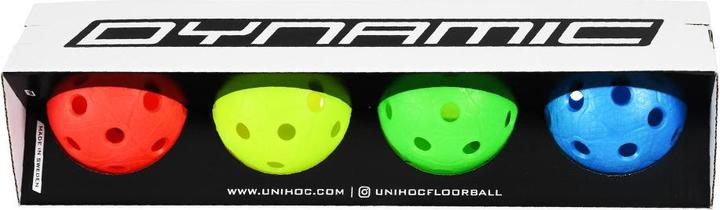 Produktbild Unihoc 4-Pack IFF-Matchball Dynamic Unihockeyball (One Size)