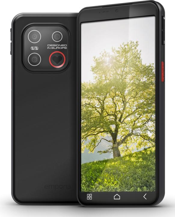 Actual product image Emporia ME7 (128 GB, Black, 5.45", Single SIM, 13 Mpx, 4G)
