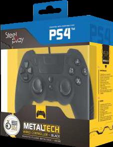 Image du produit Steelplay Slim Pack Contrôleur filaire Ebony Black Multi (PS4, PC)