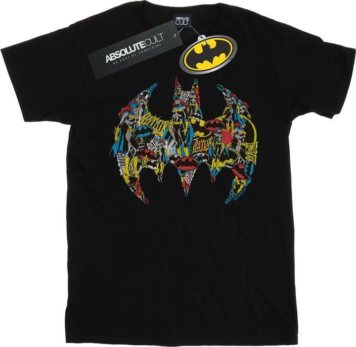Batman Batgirl Logo Collage TShirt Jungen