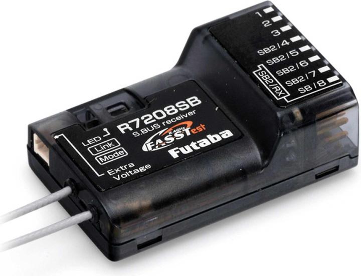 Produktbild Futaba T16IZS / Mode-2 R7208SB FASSTest, T-FHSS, S-FHSS, mit Akku