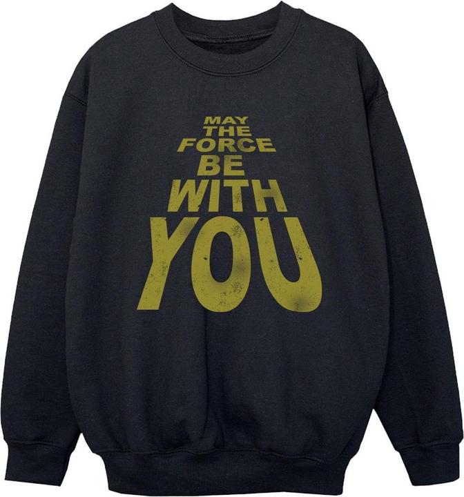 Star Wars May The Force Be With You Boyfriend Fit Sweatshirt Jungen