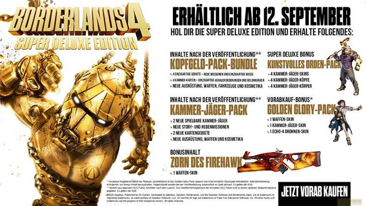 Produktbild 2K Games Borderlands 4 Super Deluxe Edition (PS5, DE)