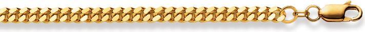 Natsumi Schmuck Armschmuck Gelbgold 18K/750 Panzer 4.2mm 19cm (19 cm, 750/18 K Gelbgold)