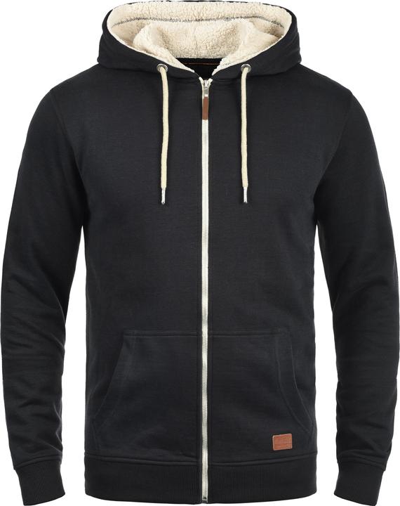 Actual product image Blend Hulker Teddy Men's Zip Up Sweater Zipper Jacket With Teddy Fleece With Hood With Teddy Fur Lin (XXL)