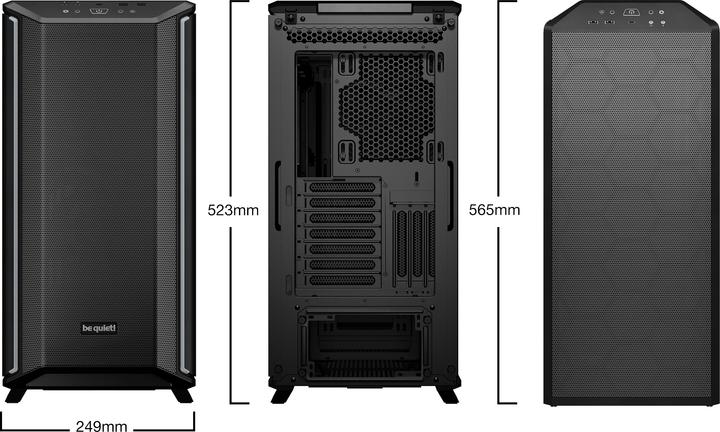 Immagine prodotto be quiet! Go Dark Base 701 Nero (E-ATX, ATX, mATX, Mini-ITX)