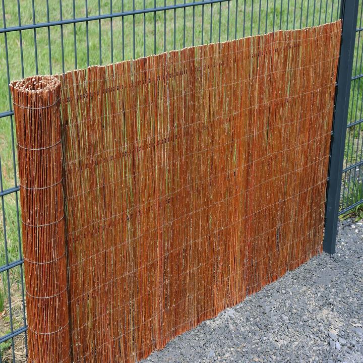 Actual product image Aquagart Weidenmatte 40m x 90 cm I Sichtschutzmatte aus Weiden Natürlicher Sichtschutz für Garten (4000 cm)