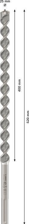 Actual product image Bosch Professional Zubehör Hammer drill SDS max-4 25 x 400 x 520 mm (25 millimetres)