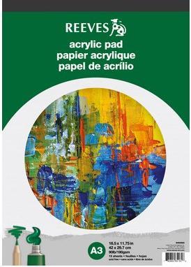 Actual product image Winsor & Newton Reeves acrylic pad A3 190g 15 pages (A3)