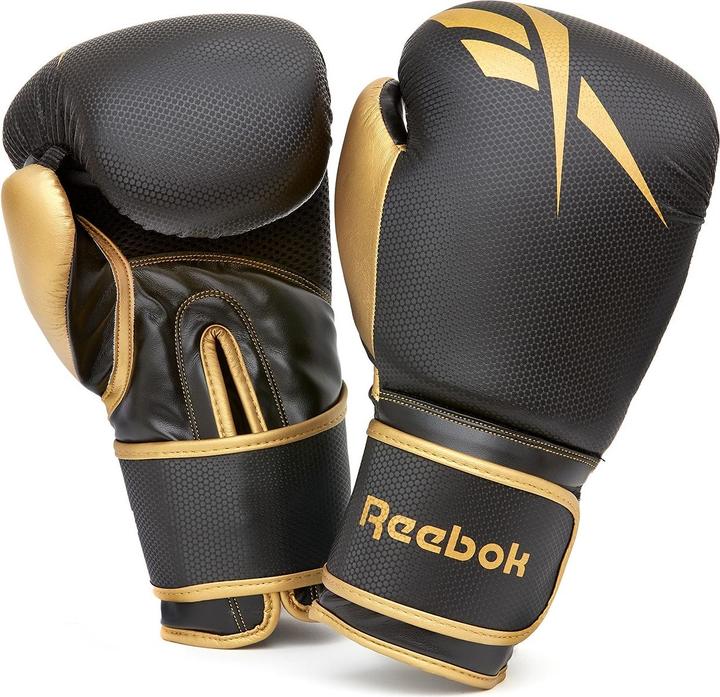 Actual product image Reebok Boxing Gloves Pro Black/Gold (14 OZ)