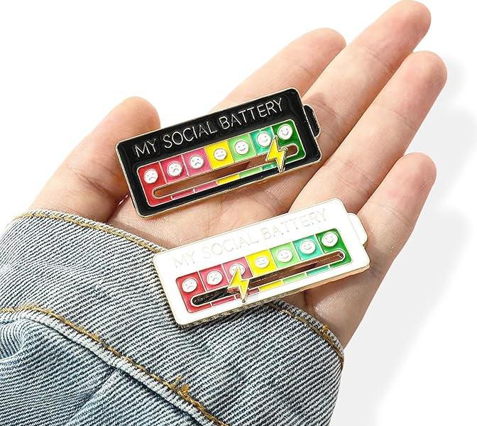 Produktbild Noya My Social Battery Pin Anstecker 2er Set