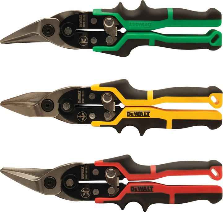 Actual product image DeWalt ERGO tin snips 3pack (33 cm)