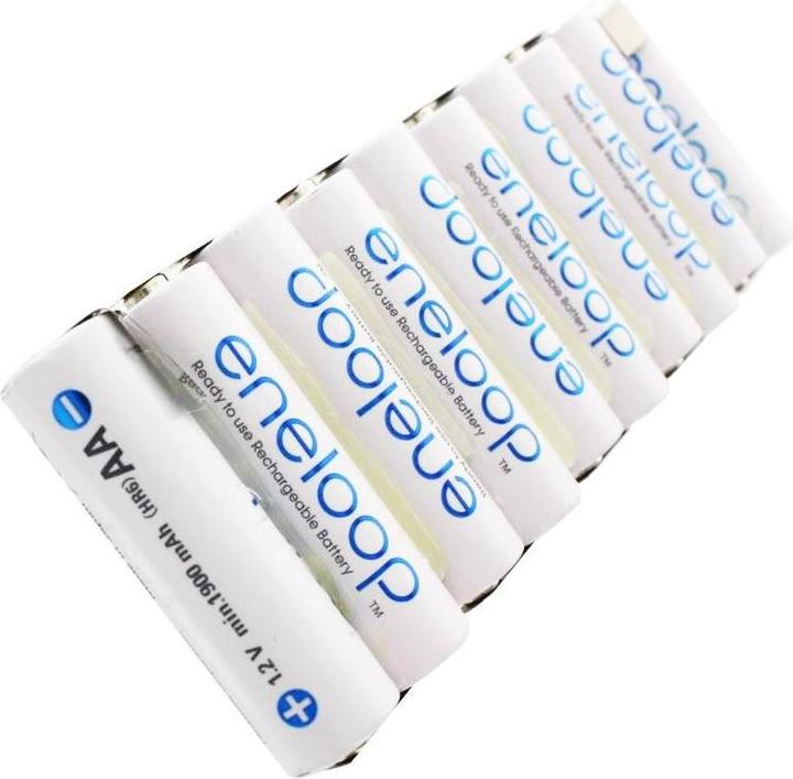 Sanyo Akku Eneloop 12 Volt AkkuPack mit Lötfahnen (10 Stk., 2000 mAh, Akku)