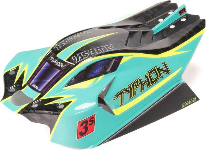 Produktbild Arrma 1/8 Clipless Painted Decaled Body Green/Yellow: TYPHON 4X4