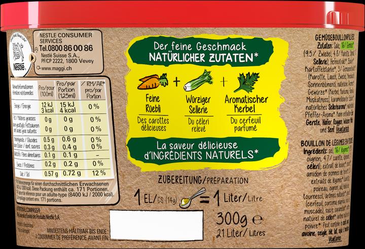 Produktbild Maggi Natural Gemüse Bouillon Pulv.