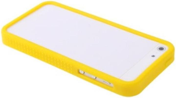 Produktbild König Design Schutzhülle Silikon Bumper für Handy iPhone 5 & 5s Gelb (Apple iPhone 5)