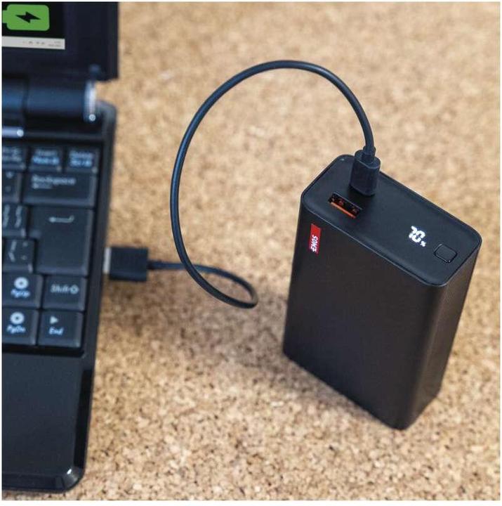 Immagine prodotto Emos Powerbank NTBF20, 20 000 mAh, 65 W PD, schwarz (20000 mAh, 65 W, 74 Wh)