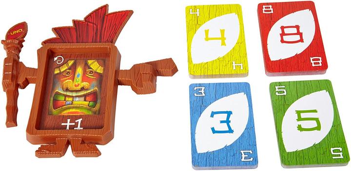 Actual product image Mattel Games UNO Tiki Twist (Italian, French, English, German)