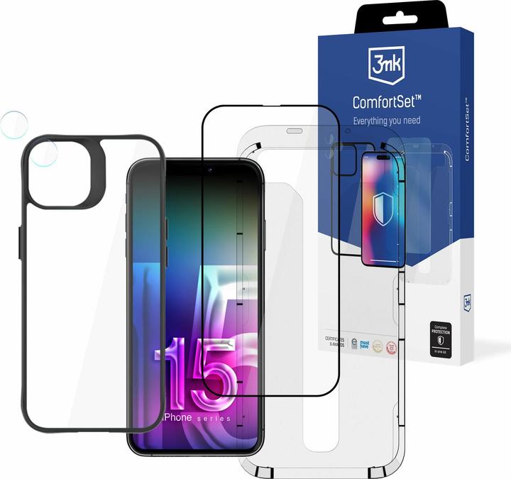 Actual product image 3MK Apple iPhone 15 Plus - Comfort Set 4 in 1 (1 Piece, Apple iPhone 15 Plus)