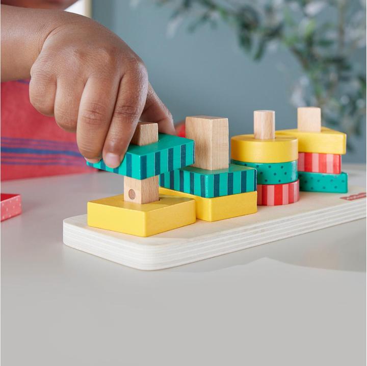 Produktbild Fisher-Price Buntes Holz-Stapelspielset