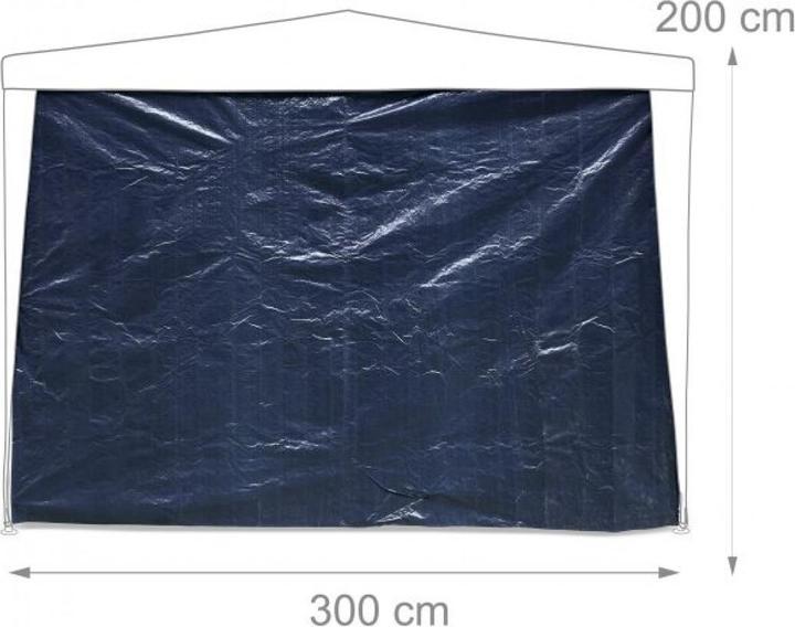Actual product image Relaxdays 3x Pavilion side wall (10 cm, 300 cm)