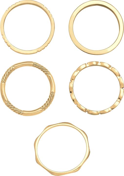 Produktbild Elli Organic, Ring Set, Twisted (58, 925 Silber)