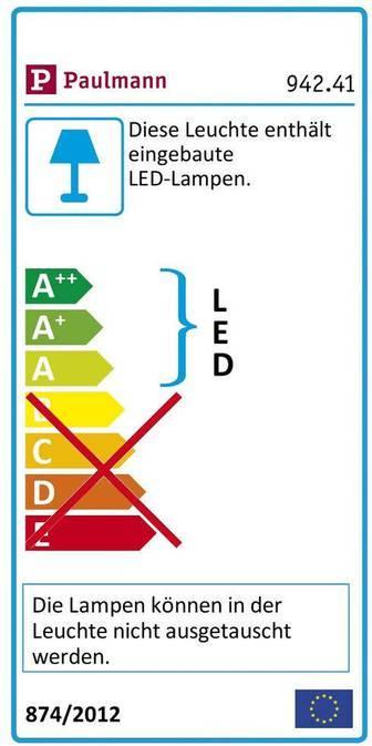 Energy Label Paulmann Plug & Shine Pike (370 lm, IP65)