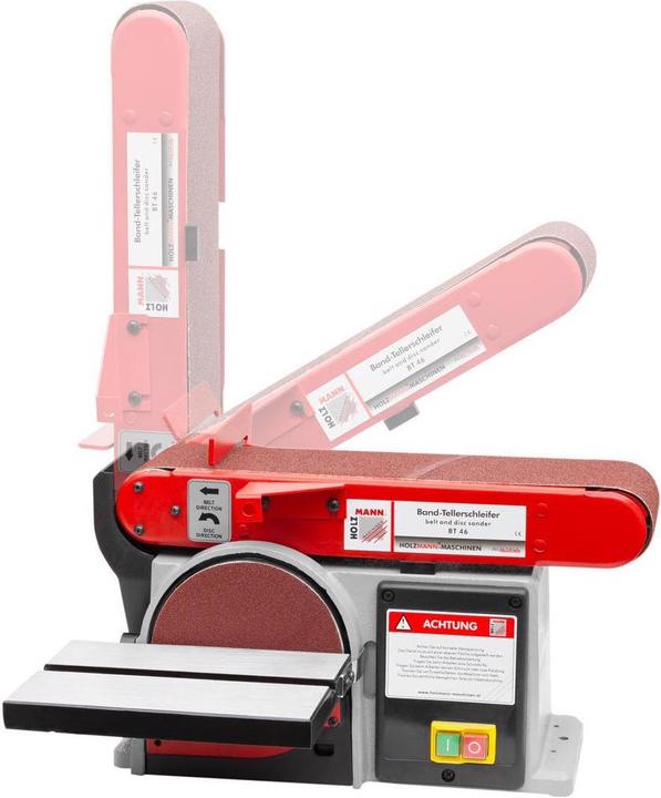 Produktbild Holzmann BT46 230V (Bandschleifer, Doppelschleifer, 250 W)